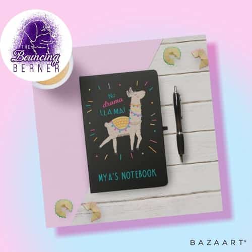 No Drama Llama Black Notebook £12.99
