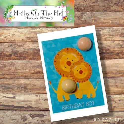 BIRTHDAY BOY LION BLASTER CARD £5.95