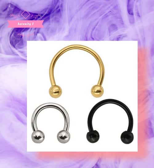 Stainless Steel Hoop Ring 16G - 3pcs Mixed Colours £7.95