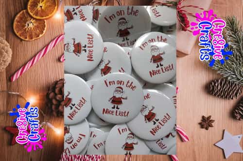 #1169 - Santa nice list badge