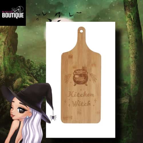 Kitchen Witch Wooden Chopping Board £15.99