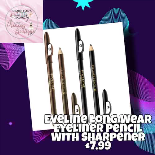 Eveline Long Wear Eyeliner Pencil With Sharpener £7.99
