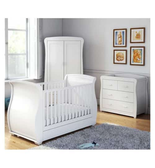 SAVE - Babymore Bel 3 Pieces Room Set - White