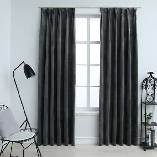 Anthracite Blackout Curtains 140x245cm £55.00