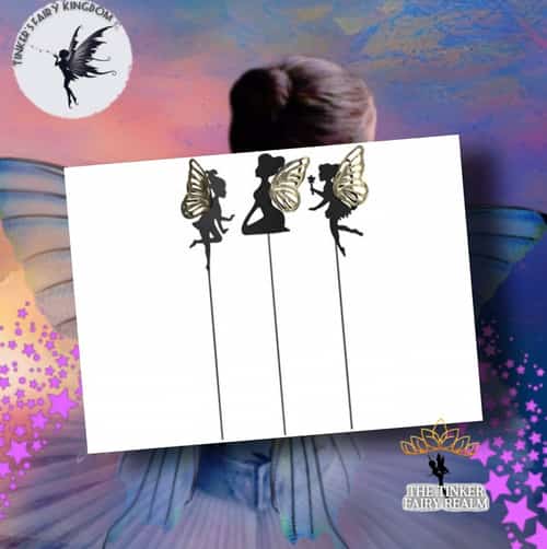metal fairy silhouette black £1.64