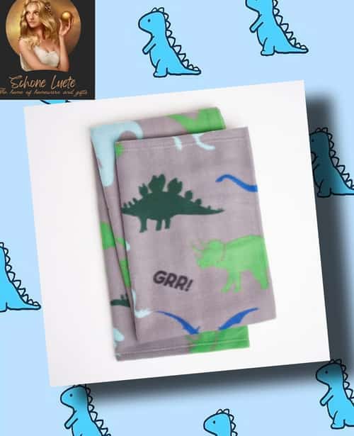 Dinosaur Fleece Throw £10.99