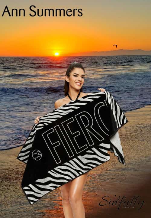 Fierce Towel Black Was £16 Now £11.20