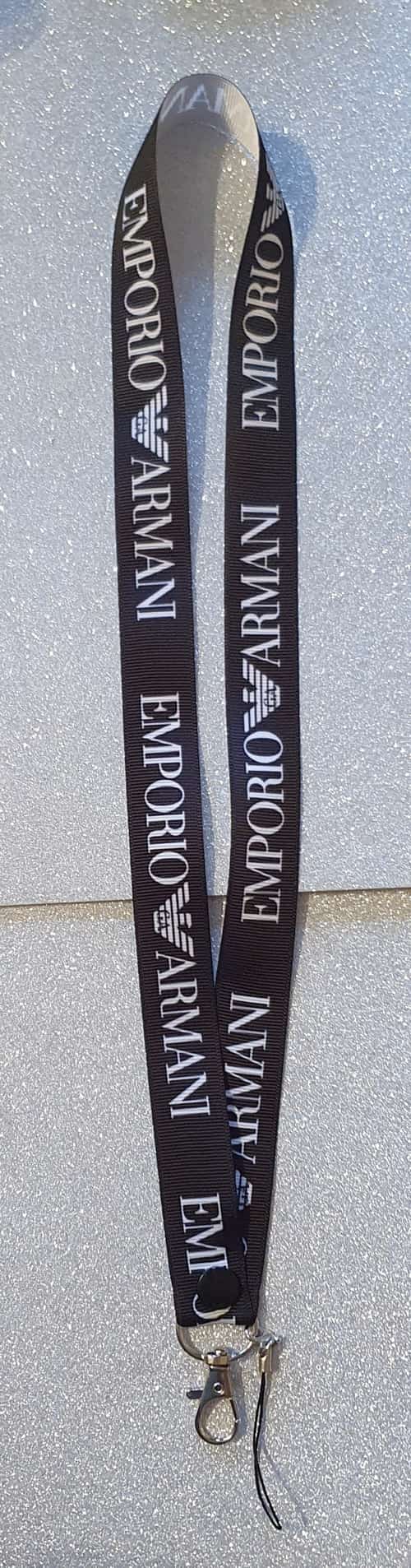 Childs Adults Armani Lanyard Id Badge Holder