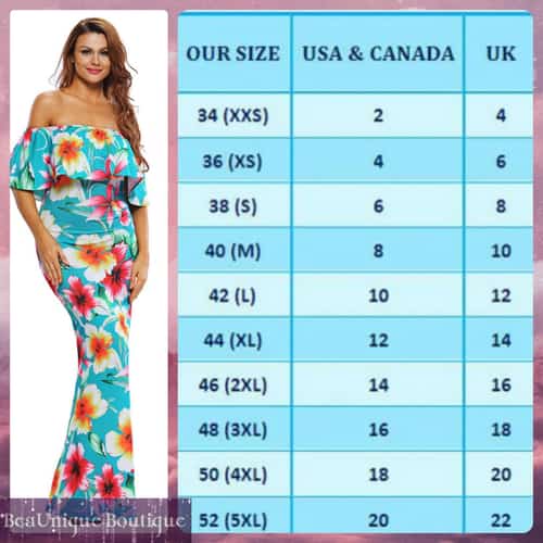 Turquoise Roses Print Off-the-shoulder Maxi Dress £29.99