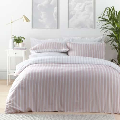 Harvard Pink Stripe Duvet Set