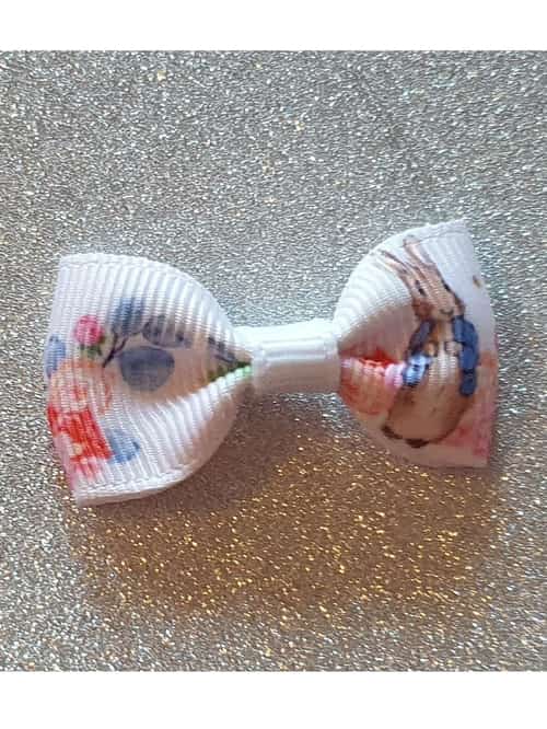 Newborn Baby Girls Toddler Peter Rabbit Teeny Hairbow or Headband
