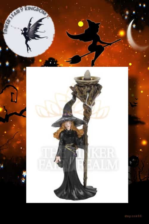 Witch With Staff Backflow Incense Burner £22.50