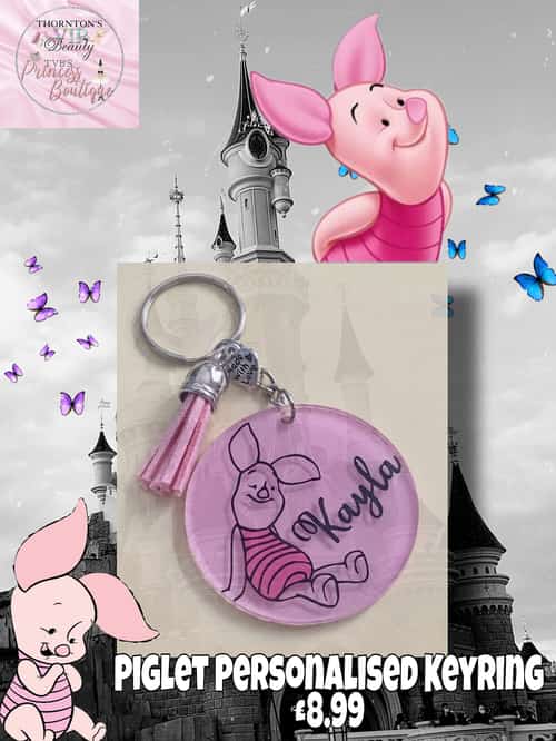 Piglet Personalised Keyring £8.99