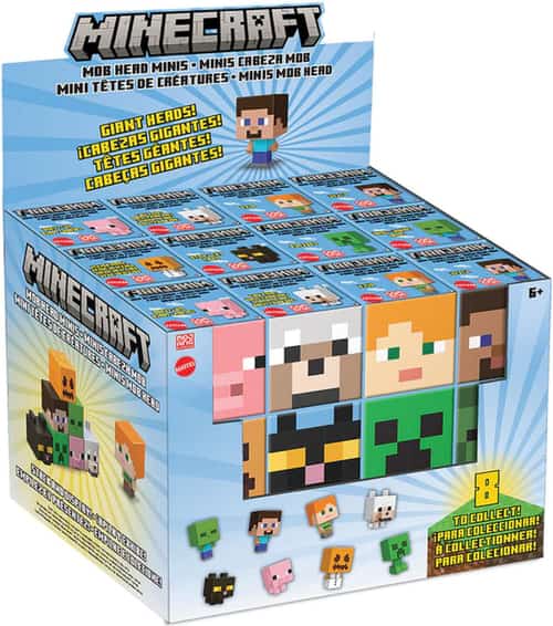 MINECRAFT MOB HEAD MINIS ASST