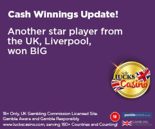 Lucks Casino UK Offers 100% up to £200 Bonus! T&C's Apply, 18+ Only.
