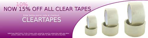 15% Off All Clear Tapes