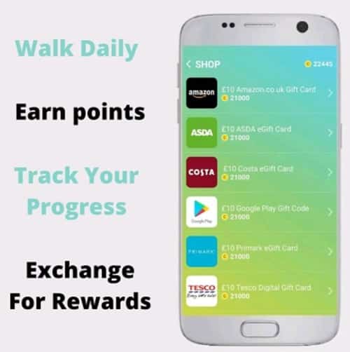 Free Gift Cards For Walking