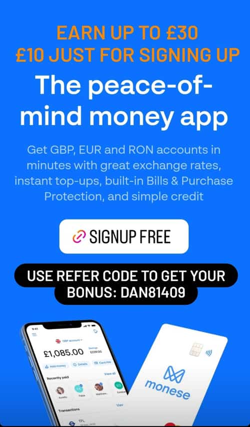 EARN £30 FOR FREE SIGNUP TO MONESE
