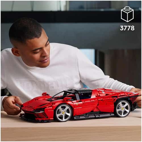 SAVE - LEGO TECHNIC: FERRARI DAYTONA SP3 MODEL RACE CAR SET