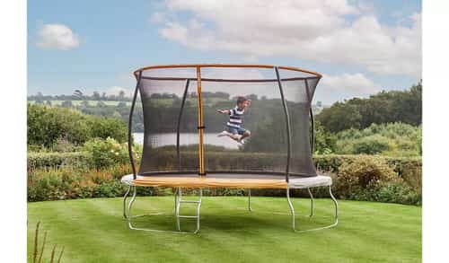 SAVE - Sportspower 12ft Outdoor Kids Trampoline with Enclosure