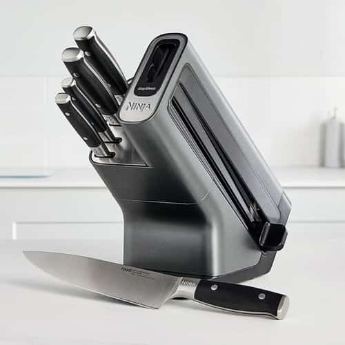 WIN this Ninja Foodi StaySharp Knife Block with Integrated Sharpener