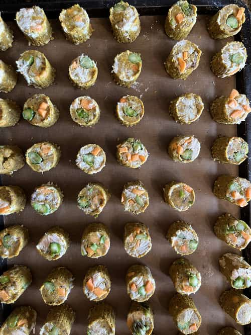 50 X dog biscuits poached salmon sweet potatoes and fresh asparagus buy 2 bags get 1 bag free