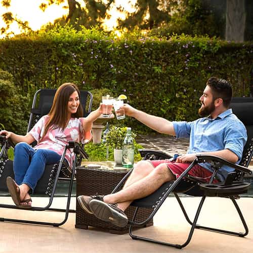 WIN this Set of Zero Gravity Outdoor Sunloungers