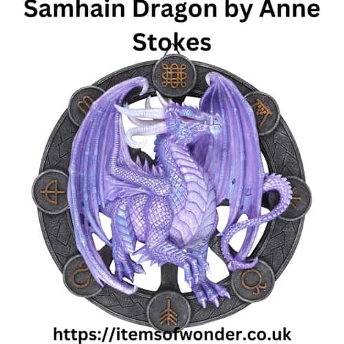 Samhain Dragon Resin Wall Plaque by Anne Stokes