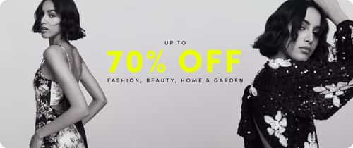 Up to 50% off Fashion, Beauty, Home & Garden