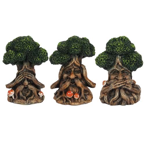 See, Hear, Speak No Evil Green Man Ornaments β₯οΈ Β£33.99