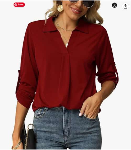 Elegance Refined: The Radiant Woman Shirt