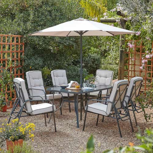 Al Fresco Dining Made Affordable - Save on Rowly 6 Seater Garden Dining Set!