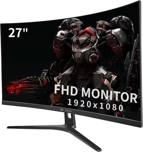 Upgrade Your Gaming Experience: Save £40 on CRUA 27 Inch 180Hz Curved Gaming Monitor!