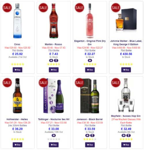 20% off this October on selected drinks