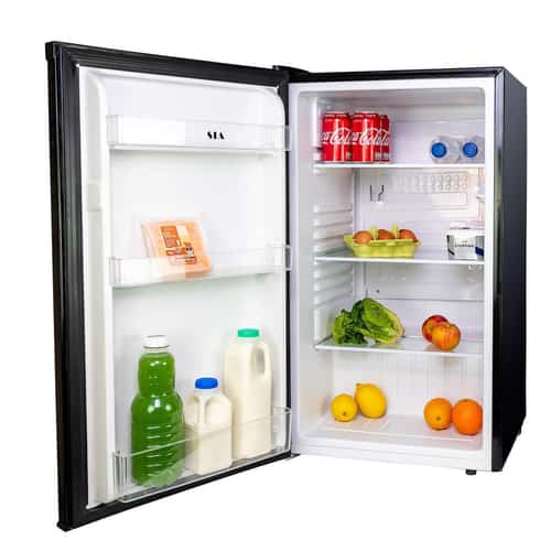 Upgrade Your Kitchen: Save £50 on SIA LFS01BL 48cm Black Freestanding 91L Larder Fridge!