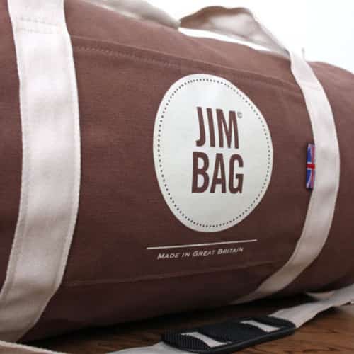 20% off our Chocolate Holdall with our code