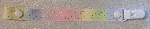 Pastel Rainbow Dummyclip or Tubieclip