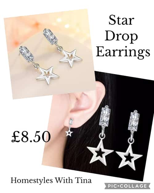 Star Drop Earrings Β£8.50