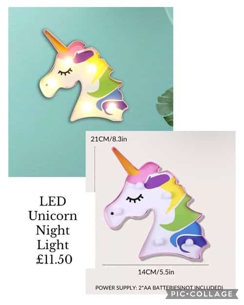 LED Unicorn Night Light Β£11.50