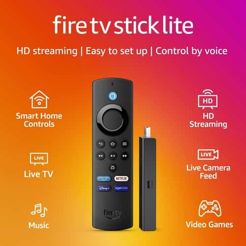 Save 37% on the Amazon Fire TV Stick Lite with Alexa Voice Remote Lite!