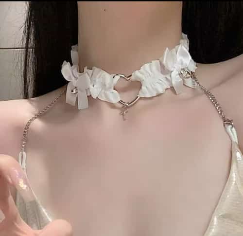 BDSM Vintage Gothic White Collar, leg or arm decoration