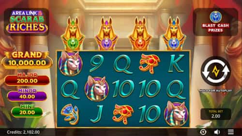 **Unlock the Riches with Area Link Scarab Riches at Slotjar Casino!**