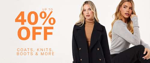 Refresh Your Wardrobe: Enjoy Up to 40% Off Coats, Knits, Boots, and More at DP!