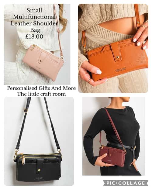 Small Multifunctional Leather Shoulder Bag £18.00