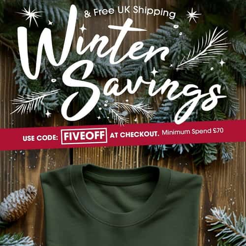 Ends Tomorrow Get £5 Off AND Free UK Delivery