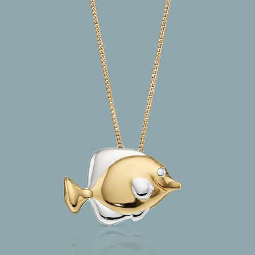 Save 41% on the John Greed Cove Gold Plated Silver Butterfly Fish Necklace – Shop Now!