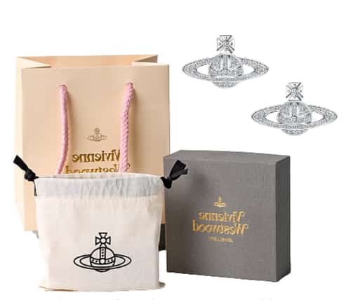 Saturn Earrings Silver stud earrings gift set Inspired Vivienne Westwood Earrings