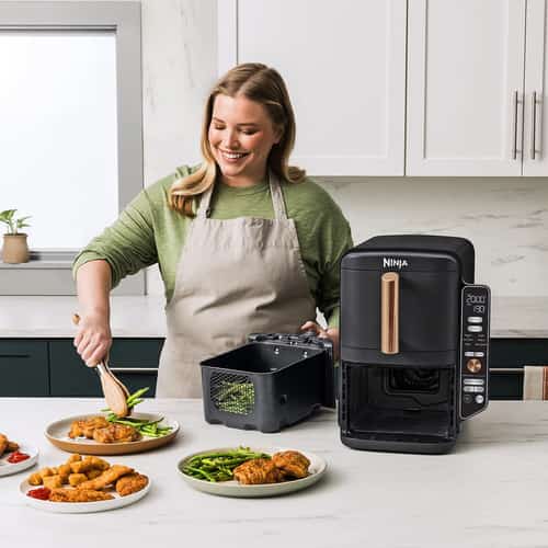 Black Friday Exclusive – Ninja Deluxe Black & Copper Double Stack XL 2-Drawer Air Fryer!