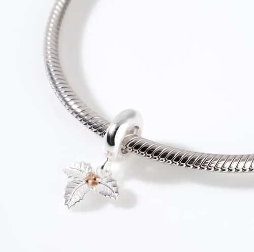 Save 40% Off Tempest Silver Holly December Birth Flower Pendant Charm β Shop Now!