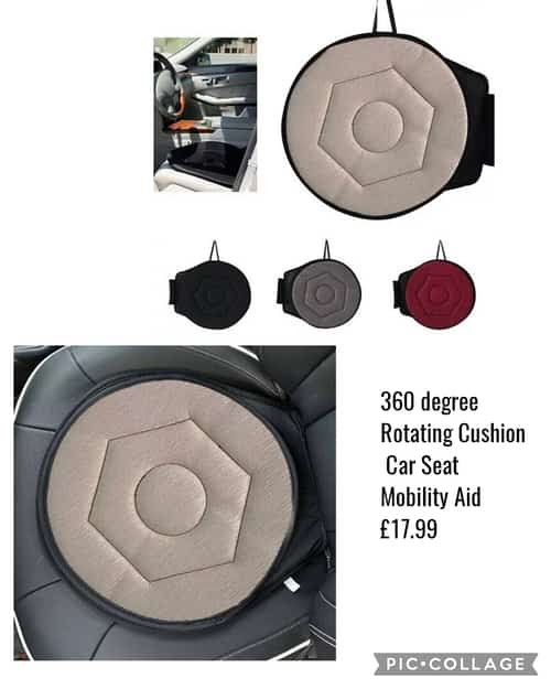 360 degree Rotating Cushion Car Seat Mobility Aid £17.99